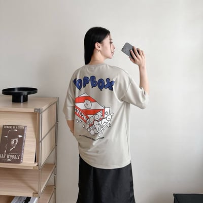 【超Q融化現貨】POPBOX狗狗爆米花短T5