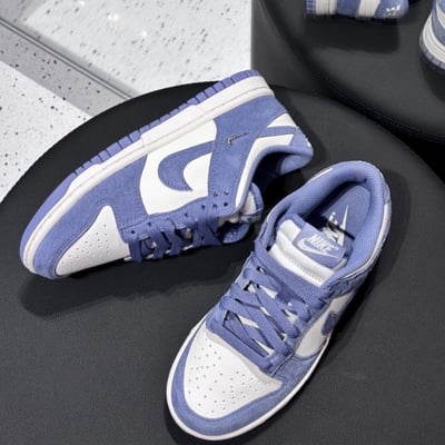 【全新爆款】NIKE W DUNK LOW 霧霾藍紫 小銀勾 女鞋｜IB4417-1032