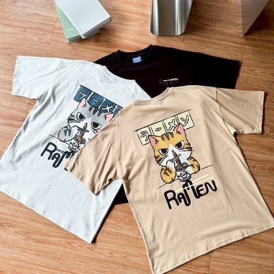 【現貨】ramen拉麵貓咪印花短T12