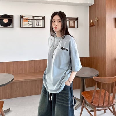 【現貨】SNOW 熊熊雪人塗鴉感印花短T6