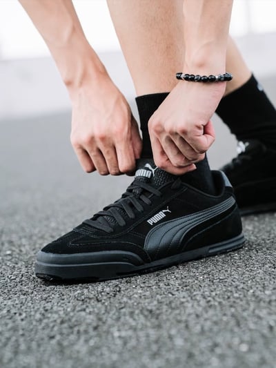 【海外折扣限定】Puma Super Turino Sneakers Unisex 黑色｜402614-031