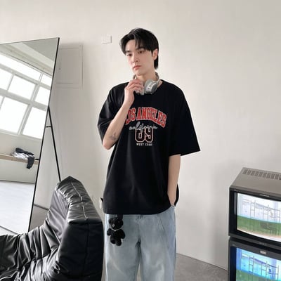 【現貨】LOS ANGELES 89 美式印花短T4