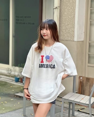 【美式現貨】I LOVE AMERICA短T4
