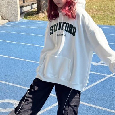 【現貨】STANFORD貼布繡重磅帽T2