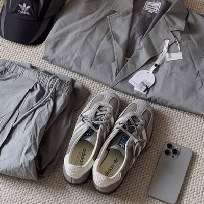 【質感上腳現貨】Adidas Originals Gazelle 水泥灰 煙灰 灰白麂皮 復古德訓鞋 焦糖底｜IF18075