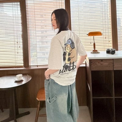 【現貨】dumbbell田鼠健身塗鴉感印花短T6