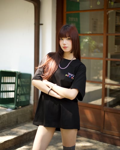 【現貨速發】甜度爆擊三色手繪愛心短T13