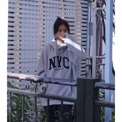 【現貨】NYC刺繡重磅帽T6