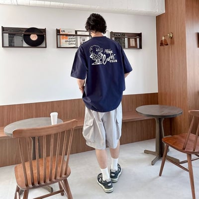 【現貨】join THE Carbs CLUB抽菸爆米花印花短T11