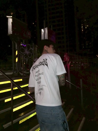 【街頭狠貨】荊棘序章雙沙純棉短寬T10