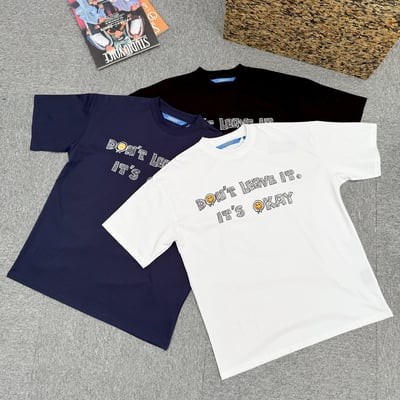 【SORONA® 涼感現貨】DON’T LEAVE IT.插畫手寫感印花短T9