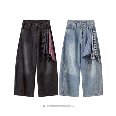 【現貨】水洗吊巾牛仔褲(附吊巾)9