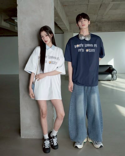 【SORONA® 涼感現貨】DON’T LEAVE IT.插畫手寫感印花短T6