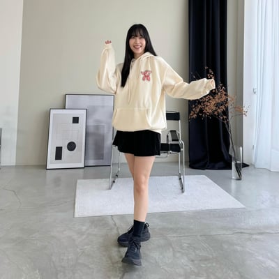 【現貨】賽車氣球狗狗刷毛帽T5