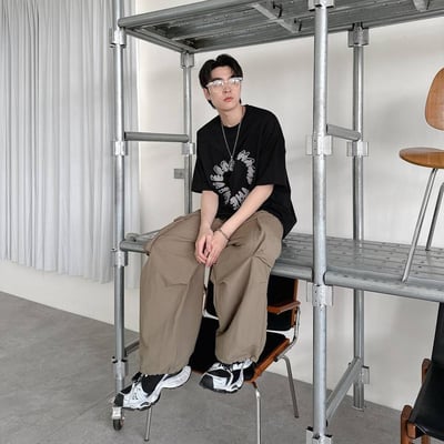 【現貨】圓環英字毛巾繡短T7