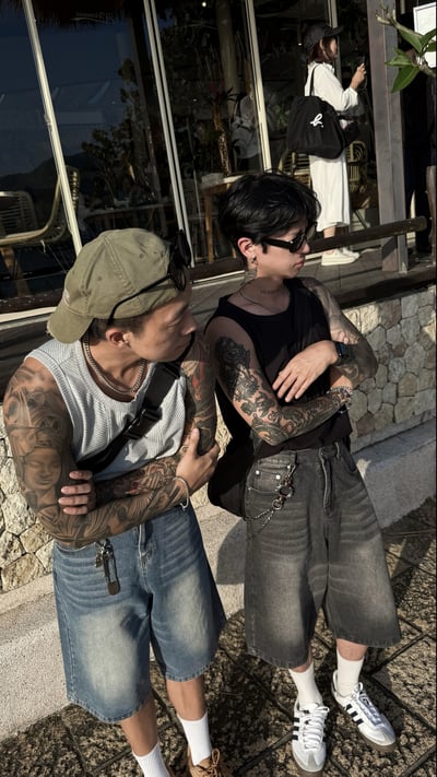 【現貨】韓式街頭水洗完美版型七分牛仔褲7