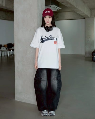 【現貨】Saintlouis86刺繡短T11