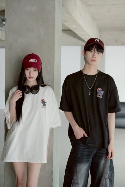 【現貨】閃電貓柴犬炫彩反光短T13