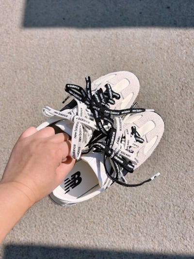 【張員瑛同款!新品】New Balance NB 471 海鹽奶油 白黑 復古休閒鞋｜U471AM4