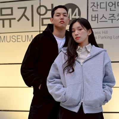 【現貨】 雙鍊寬短連帽外套4