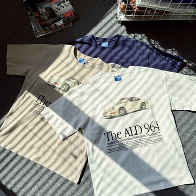 【現貨】The ALD 964復古跑車印花短T1