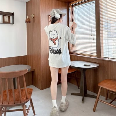 【現貨】SNOW 熊熊雪人塗鴉感印花短T5