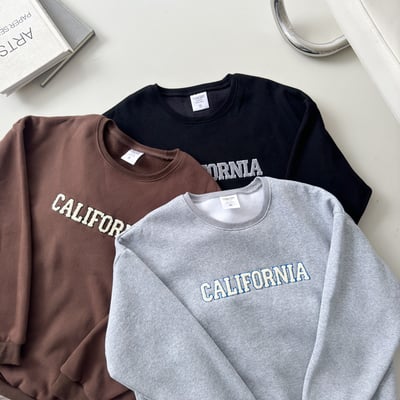 【現貨】California毛巾繡大學T8