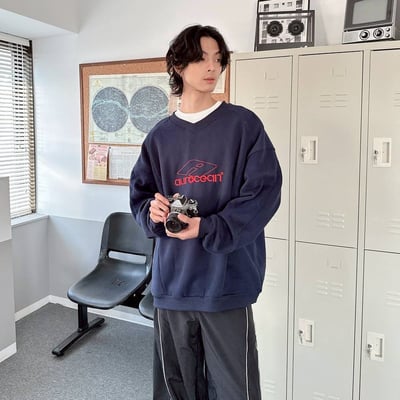 【現貨】aurocean美式刺繡大學T5