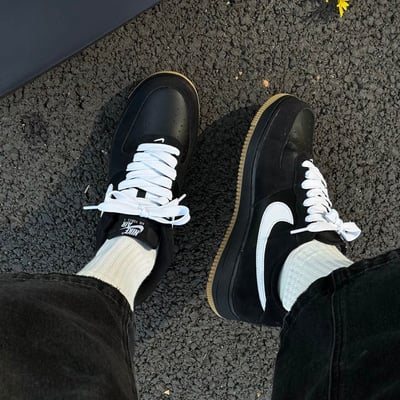 【國外限定預購】NIKE AIR FORCE “BLACK GUM” 黑白生膠｜IB6388-0012