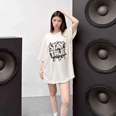 【現貨】STAY TRUE 噴漆華夫格印花短T7