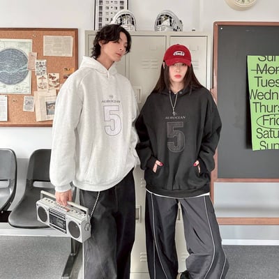 【爆款來襲!!!】AUROCEAN 5 領扣帽T4