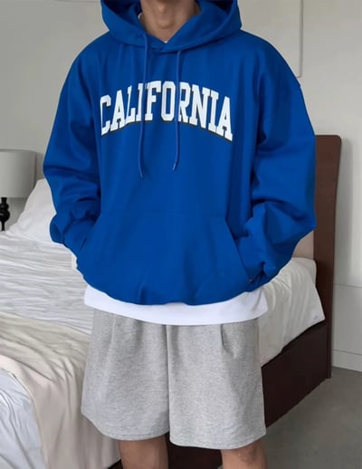 【現貨】CALIFORNIA簡約牛奶絨帽T5