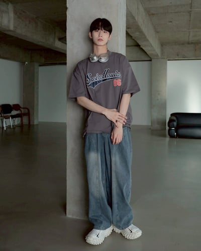 【現貨】Saintlouis86刺繡短T9