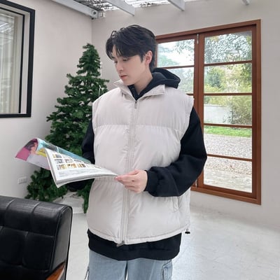 【僅此一批!優惠售完為止🔥】立領鋪棉麵包背心8