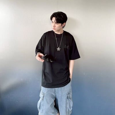 【SORONA® 涼感現貨】SHARK鯊魚塗鴉感印花短T6