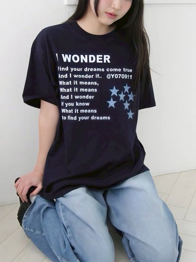 【現貨】韓系字母印花星星圖案短T10