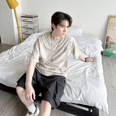 【現貨】CAT SLEEPING瞌睡貓塗鴉風印花短T5