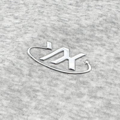 【現貨】 YX銀膠拼接大學T7