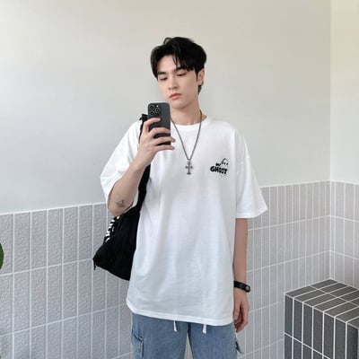 【現貨】music ghost音樂幽靈印花短T2