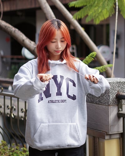 【現貨】NYC印花刷毛帽T4