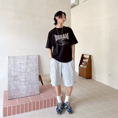 DREAM立體電繡休閒短T4