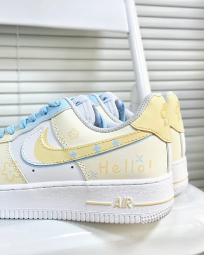 【訂製款】Nike Air Force 1 奶油晨藍5
