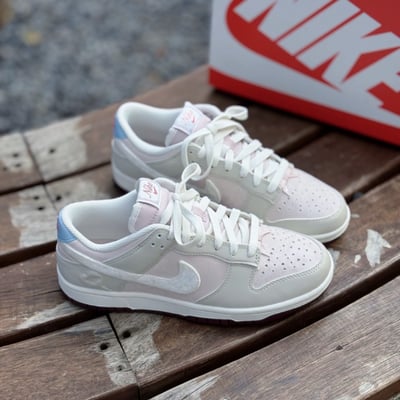 【限量預訂】Nike Dunk Low 情人節限定 奶油櫻花粉 淺粉 寶寶藍 毛絨勾刺繡愛心蝴蝶結｜IQ1145-6101