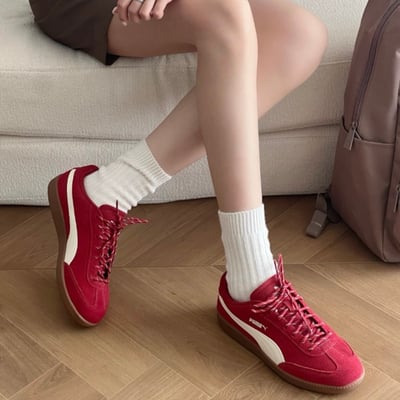 【新款!國外限定】Puma 9-T Suede 正紅 復古德訓鞋｜406756-042