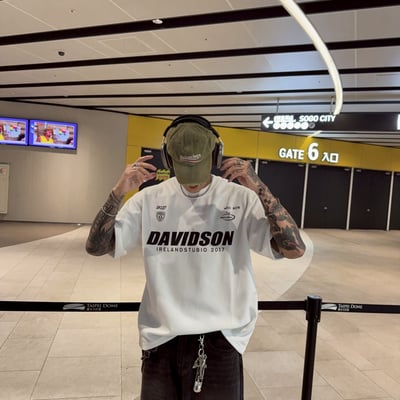 【顏值在線現貨】個性街頭重磅英文短T3