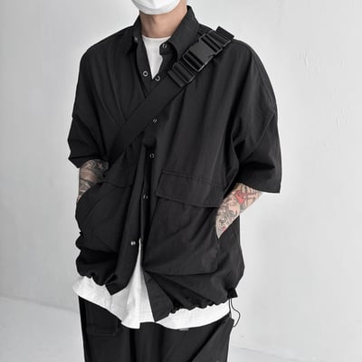 【現貨】大口袋機能短袖襯衫2