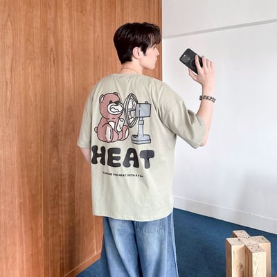 【現貨】HEAT 電扇小熊短T8