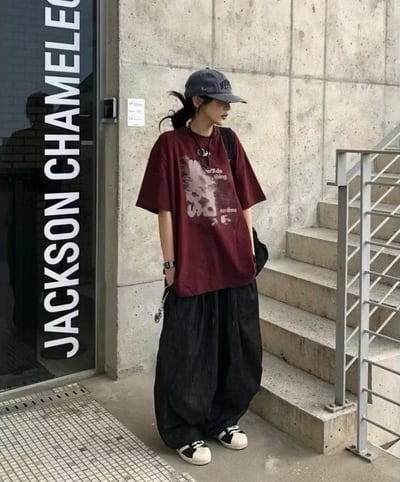 【現貨】幻影模糊字母印花短T3