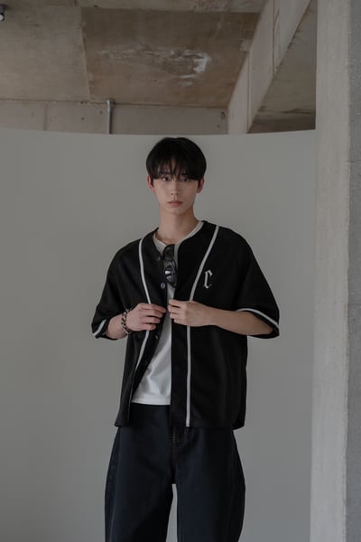 【現貨】哥德C字開襟插肩短袖罩衫6