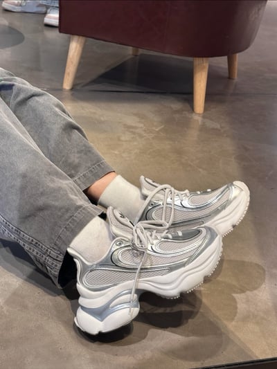 【爆款!新品】ADIDAS OZVENUZ W 復古老爹鞋 白銀 維納斯｜KI05571